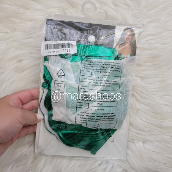 Leg Avenue Mermaid Green Shell Bra Top - Picture 3 of 6